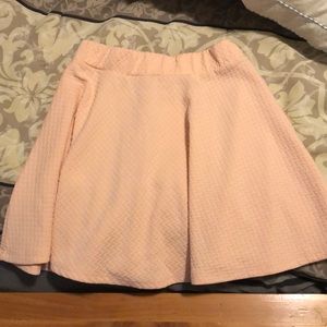 High waisted, peach, skirt